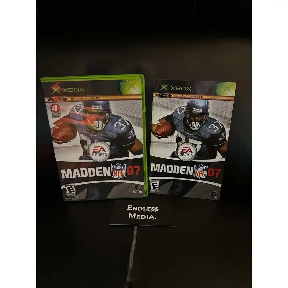 Madden 2007 Microsoft Xbox Box and Manual Video Game